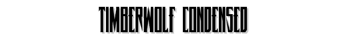 Timberwolf Condensed font